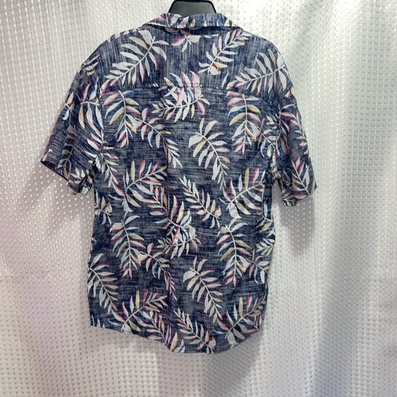 There Abouts Hawaii Button Down Collar Shirt Blue/Yellow/White XL - Picture 3 of 3